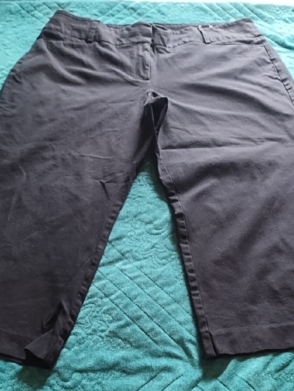 Lane Bryant Black Straight-Leg Chinos VGC Size 20.
